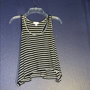 Black and White Tank Crop